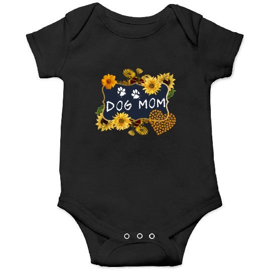 Sunflower Dog Mom Floral Dog Onesies