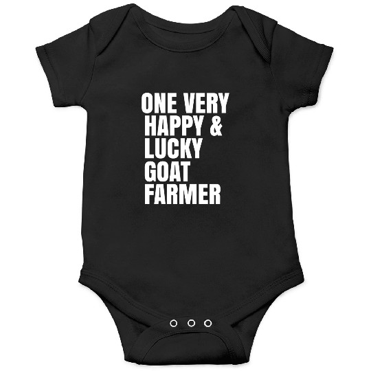 One Very Happy And Lucky Goat Farmer Onesies