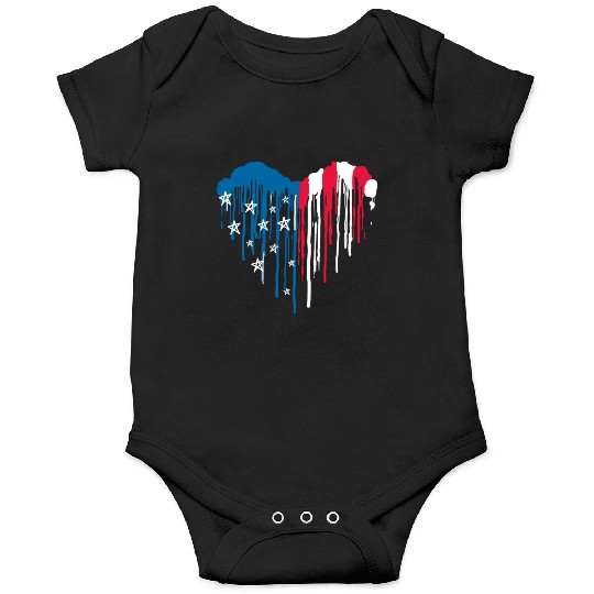 "USA: Land of the Free, Home of the Brave" Onesies