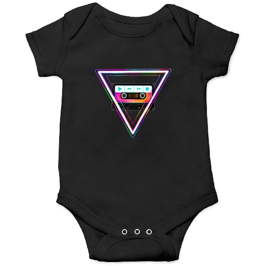 Totally Triangular 80s Cassette Tape Onesies
