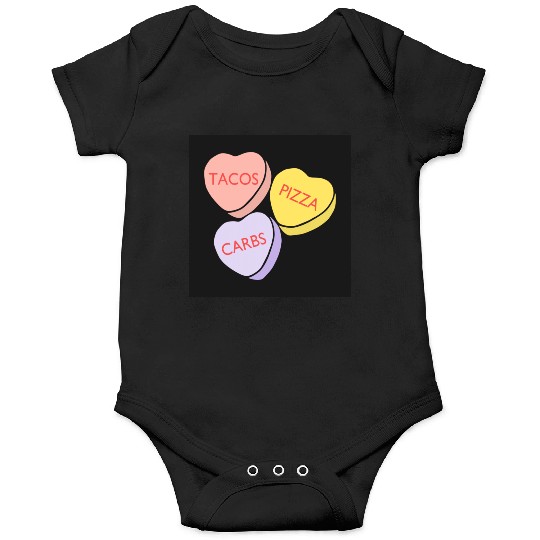 FRONTARTFunny Conversation Hearts Candy Onesies