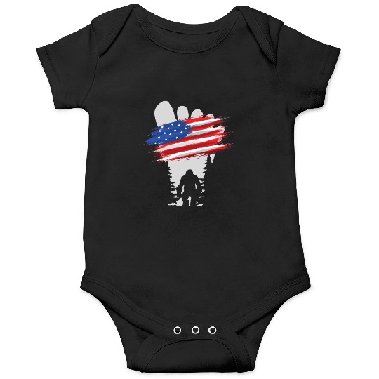 Bigfoot 4th July b Onesies