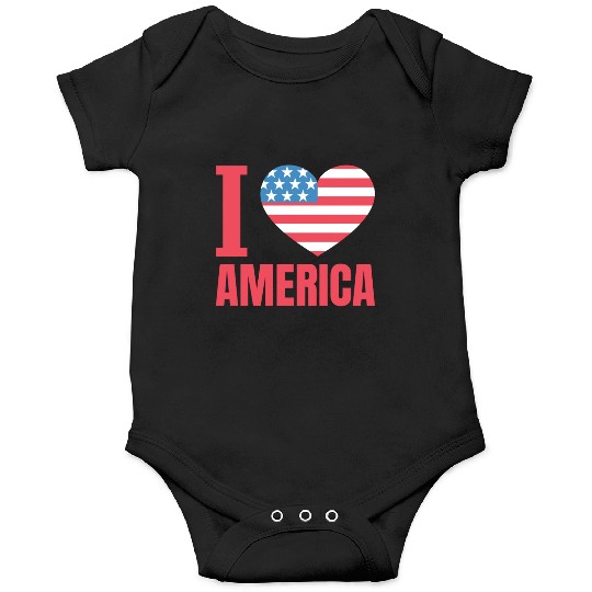 I Love America Onesies