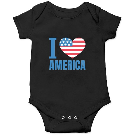 I Love America Onesies