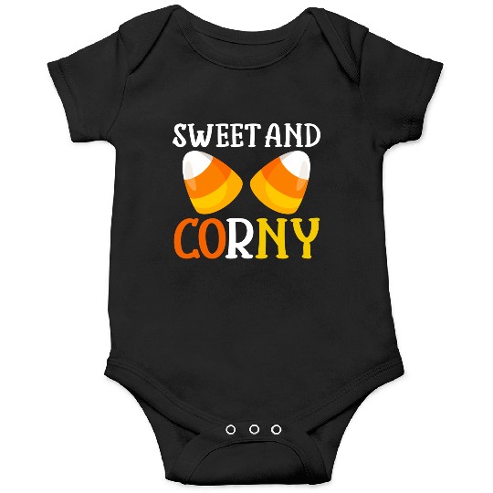 Halloween Design Candy Corn Sweet And Corny Onesies