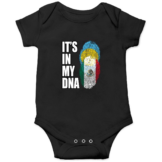 Palauan And Mexican Heritage Dna Flag Onesies
