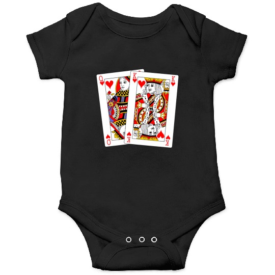 Queen and King of Hearts Onesies