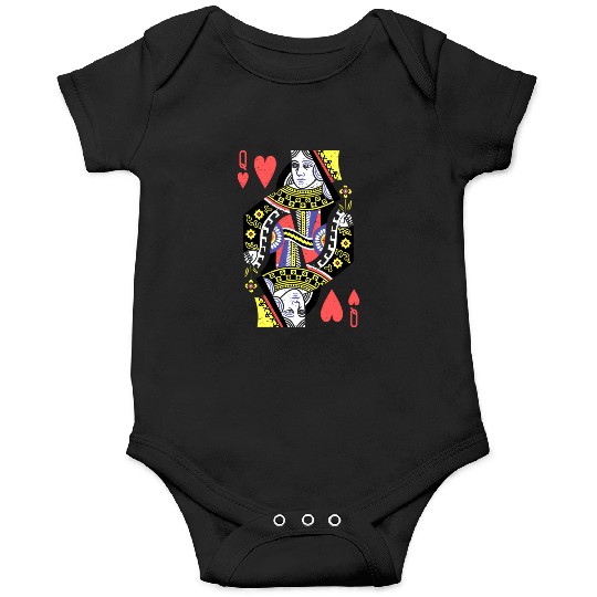 Queen Of Hearts Playing Card Halloween S Onesies