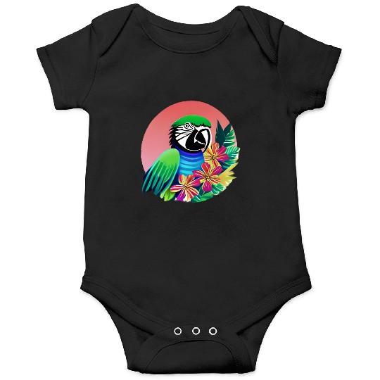 Macaw in the Tropics Onesies