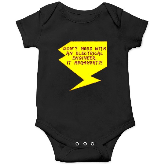 Lightning Bolt Electrical Engineer girl Onesies
