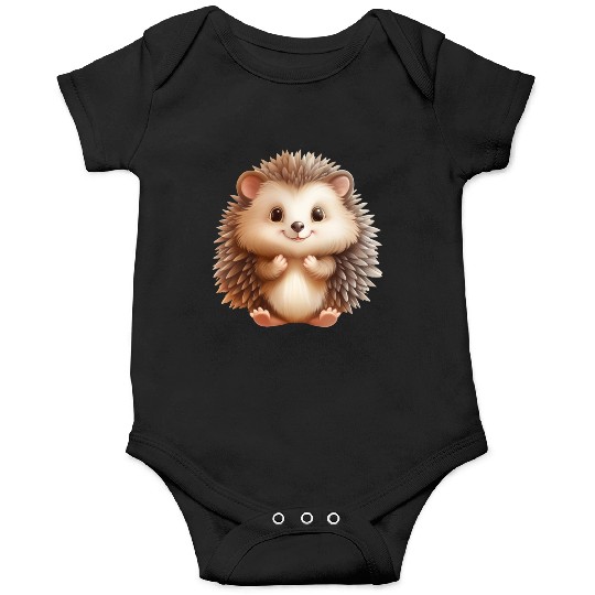 Sweet sitting Hedgehog Onesies