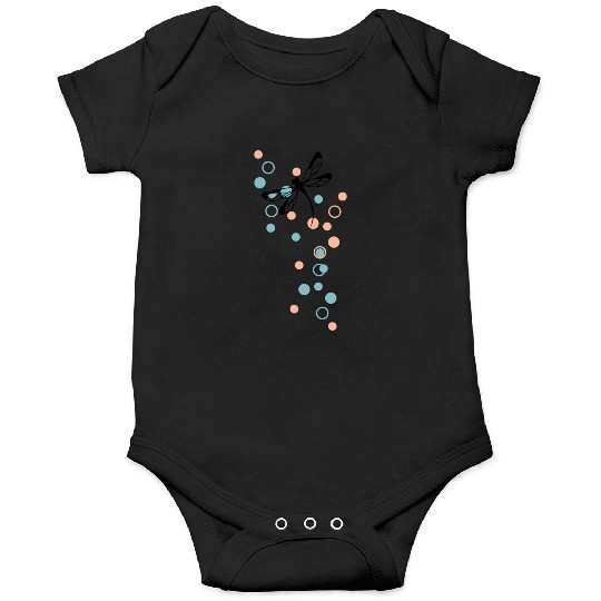 Dragonfly and dots Onesies