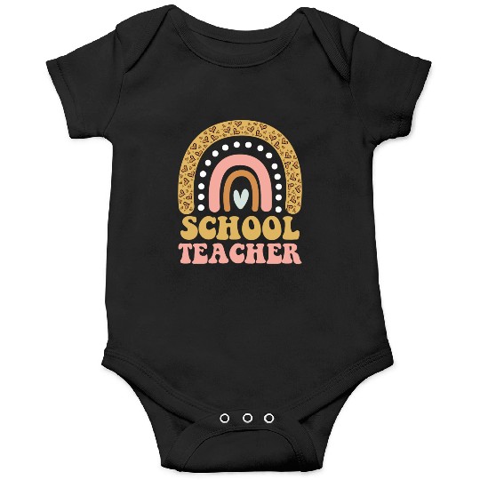 School Teacher Rainbow School Teachers Onesies