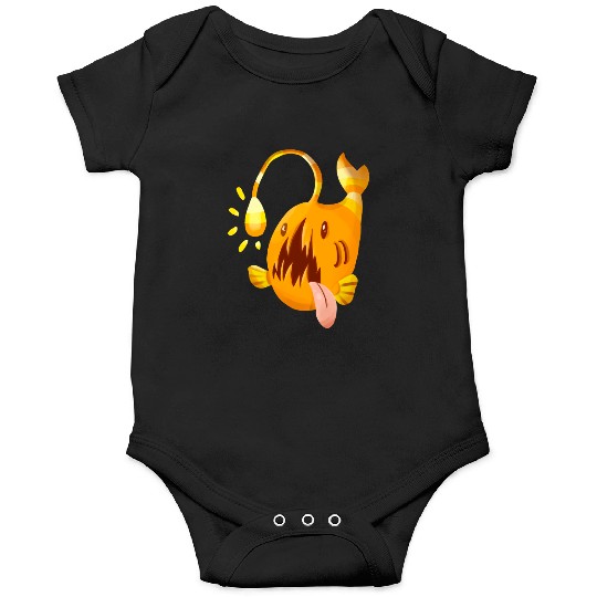 The Orange Candy Corn Angler Fish Onesies
