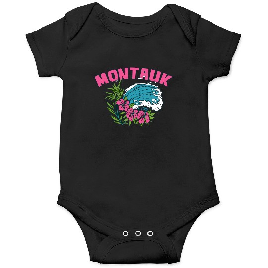 Montauk New York Summer Nyc Tropical Montaukett Onesies