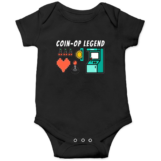 Coin Op Legend Arcade Gaming 80s Retro Gamer Onesies