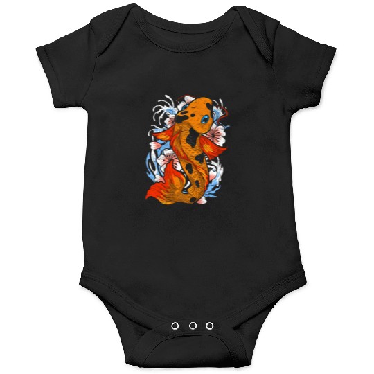 Koi fish farm gift colorful koi carp Onesies