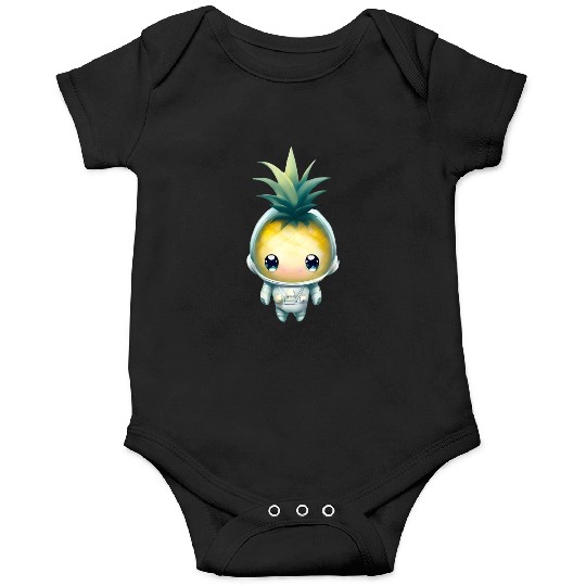 Kawaii astronauts pineapple Onesies