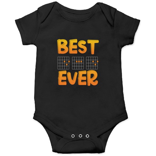 Best Dad Ever Guitar Dad Chords Onesies
