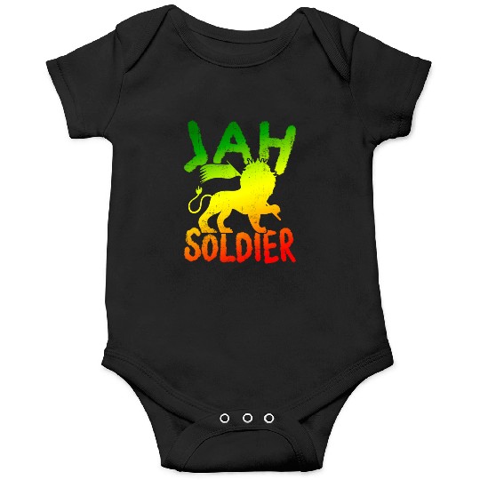 Reggae Lion Of Judah Jah Soldier Onesies