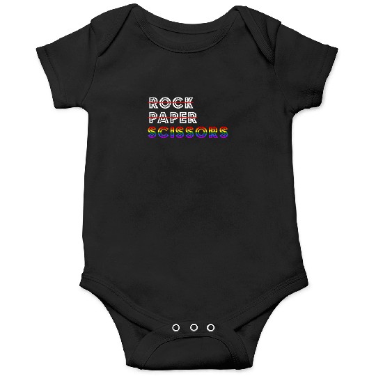 Rock Paper Scissors LGBT For Lesbians Lesbian Gay Onesies