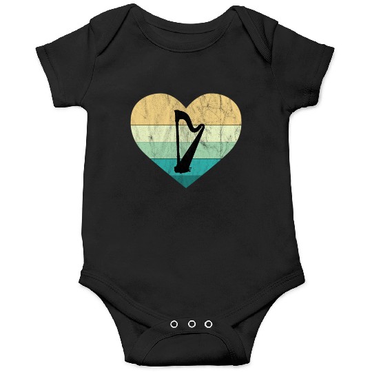 Ireland I Love Irish Harp Onesies