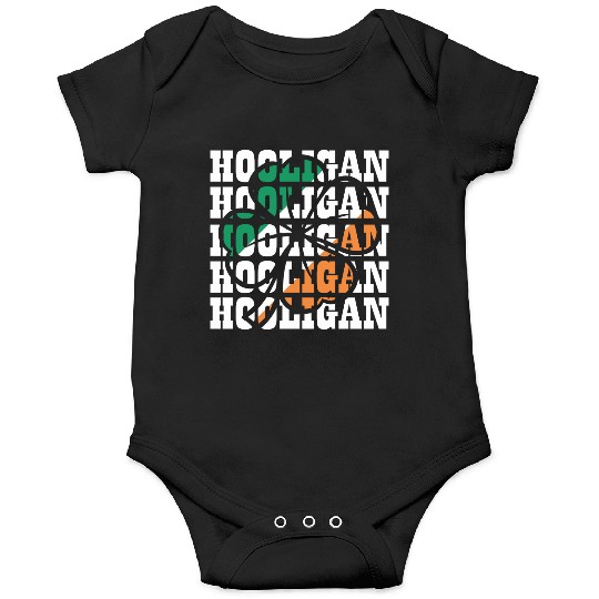 Hooligan Irish Flag Clover Leaf Onesies