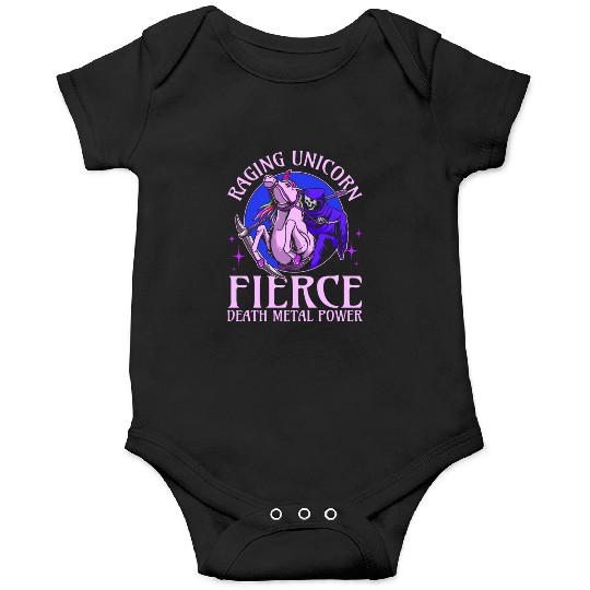 Goth Rock Satan Unicorn Festivals Death Metal Onesies
