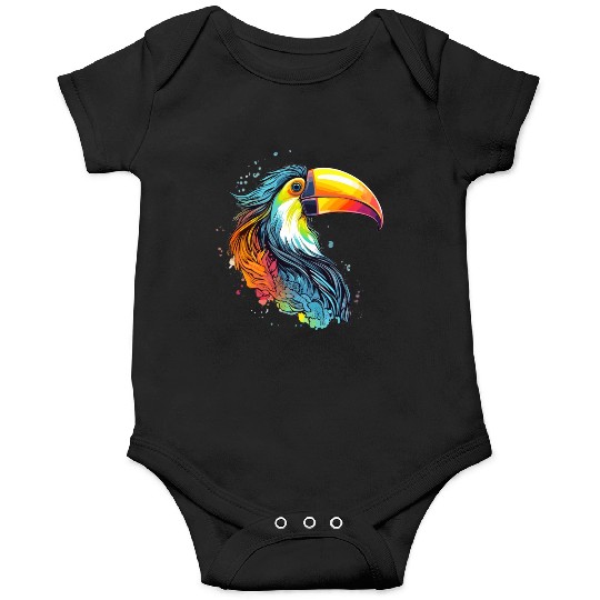 Rainbow Toucan, You Can! Onesies