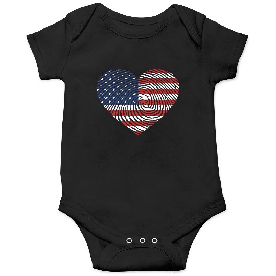 4th Of July I Love America Onesies