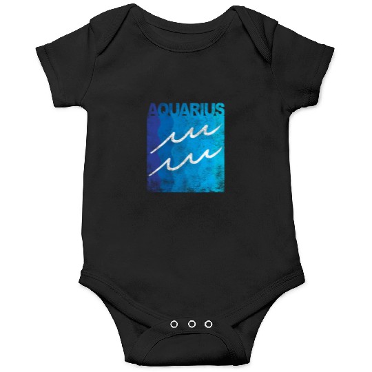 Zodiac Symbol Sign Aquarius Onesies