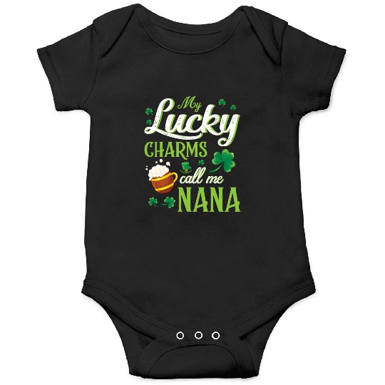 Saint Patrick Beer Shamrocks My Lucky Charms Call Onesies