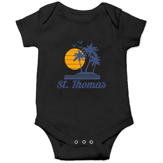 Saint St Thomas Caribbean Island Beach Onesies