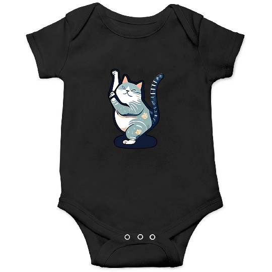 Yoga Cat: A Design for Cat Lovers and Yogis Alike Onesies