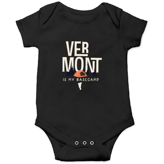 Vermont Is My Base Camp Onesies