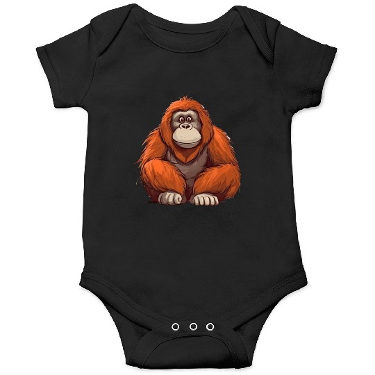 Cute Orang-Uta Monkey for Kids for a Kid Onesies