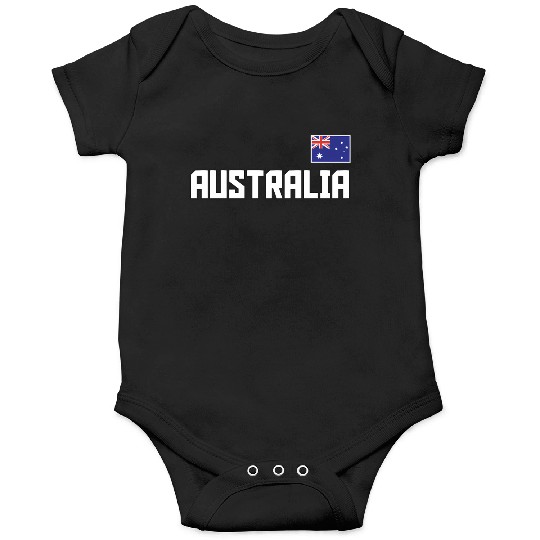 Australia Flag Australian Pride Athletic Style Onesies