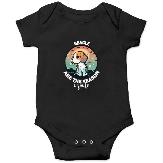 Beagle Are The Reason I Smile Dog Mom Onesies