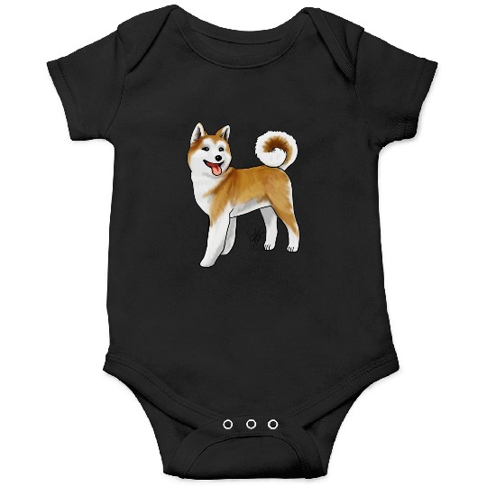 Akita Light Faced Tan Onesies