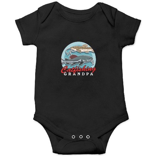 Catfishing Grandpa Fish Catfish Fishing Onesies