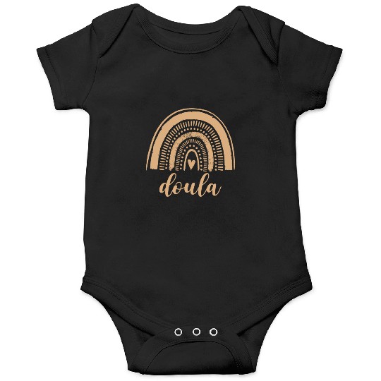 Doula Rainbow Leopard Birth Doulas Gift Onesies