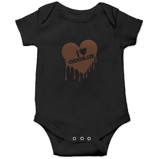 I Love Chocolate Candy Heart Lover Onesies