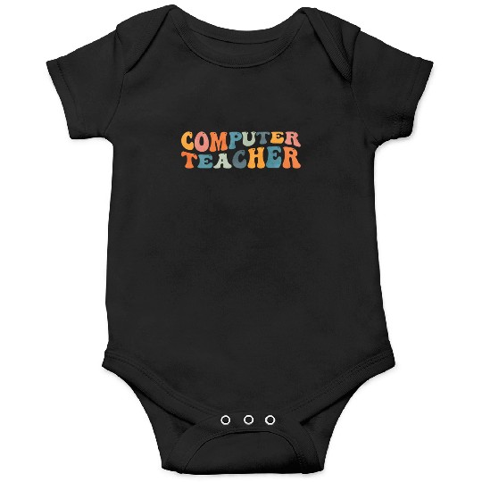 Groovy Computer Teacher Teaching Onesies
