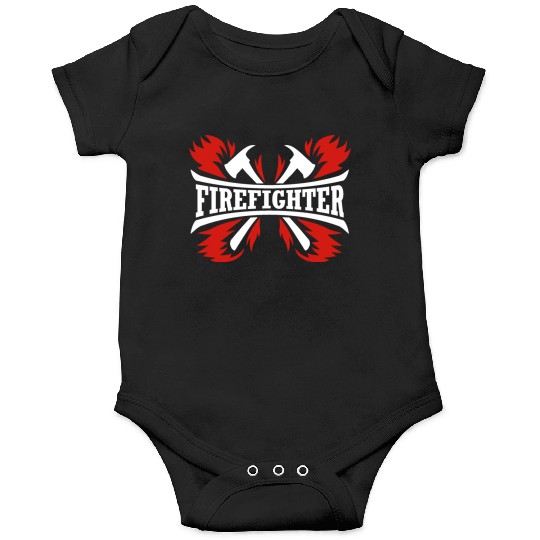 Fire Fighter Fireman Volunteer Rescue Firefighter Onesies