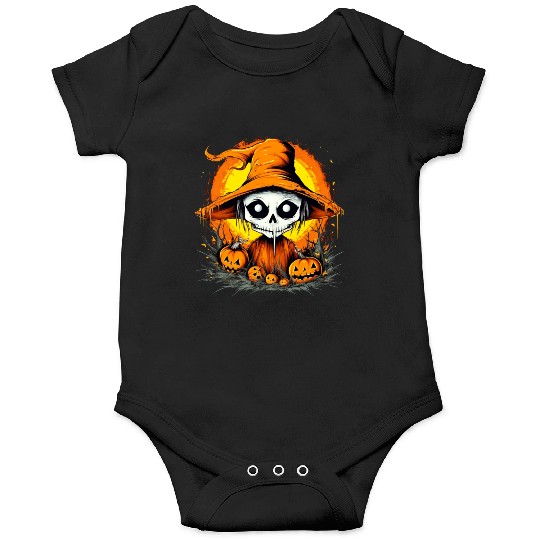 Eerie Halloween Ghoul, Spooky Season Delight 17 Onesies