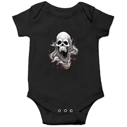 Eerie Halloween Ghoul Art, Spooky Season Delight 3 Onesies