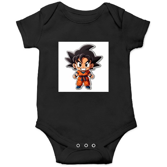Goku Sticker Happy Bold Colors art toy style Onesies