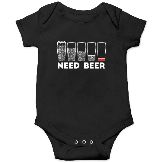 Need Beer Low Battery Alcohol Joke Onesies