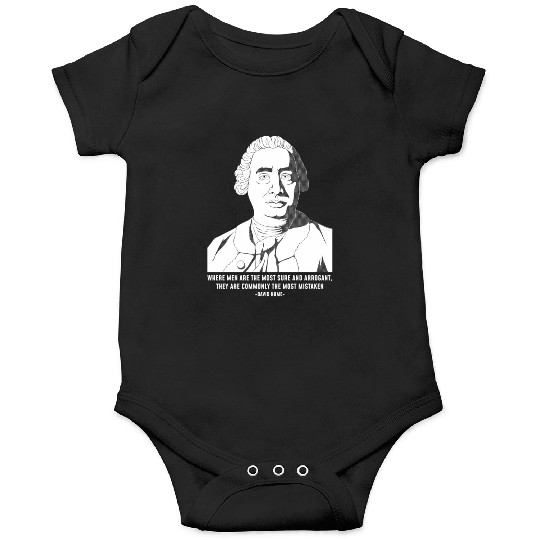 Philosophy Quote eptic David Hume Onesies