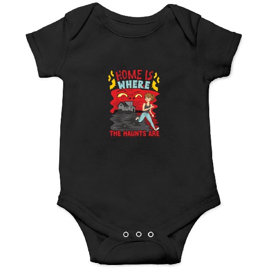 Horror Paranormal Haunted House Spooky Halloween Onesies